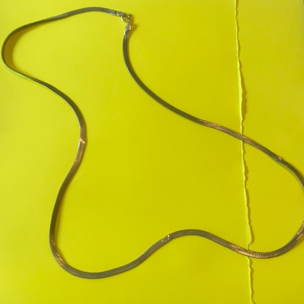Sterling Silver Herringbone Chain 22”